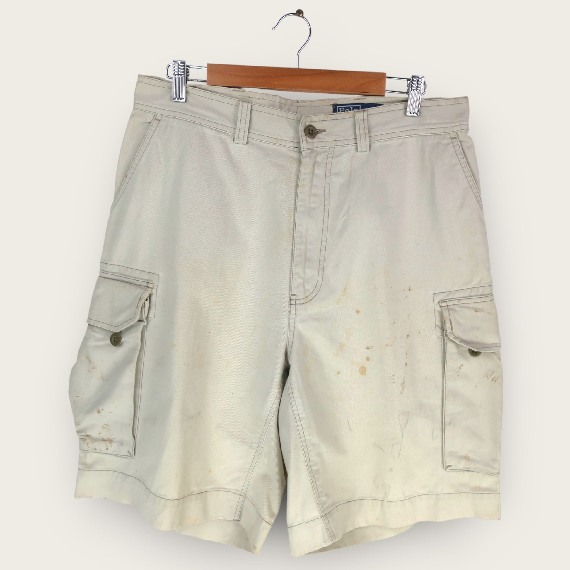 VINTAGE RALPH LAUREN CARGO SHORTS - 35"