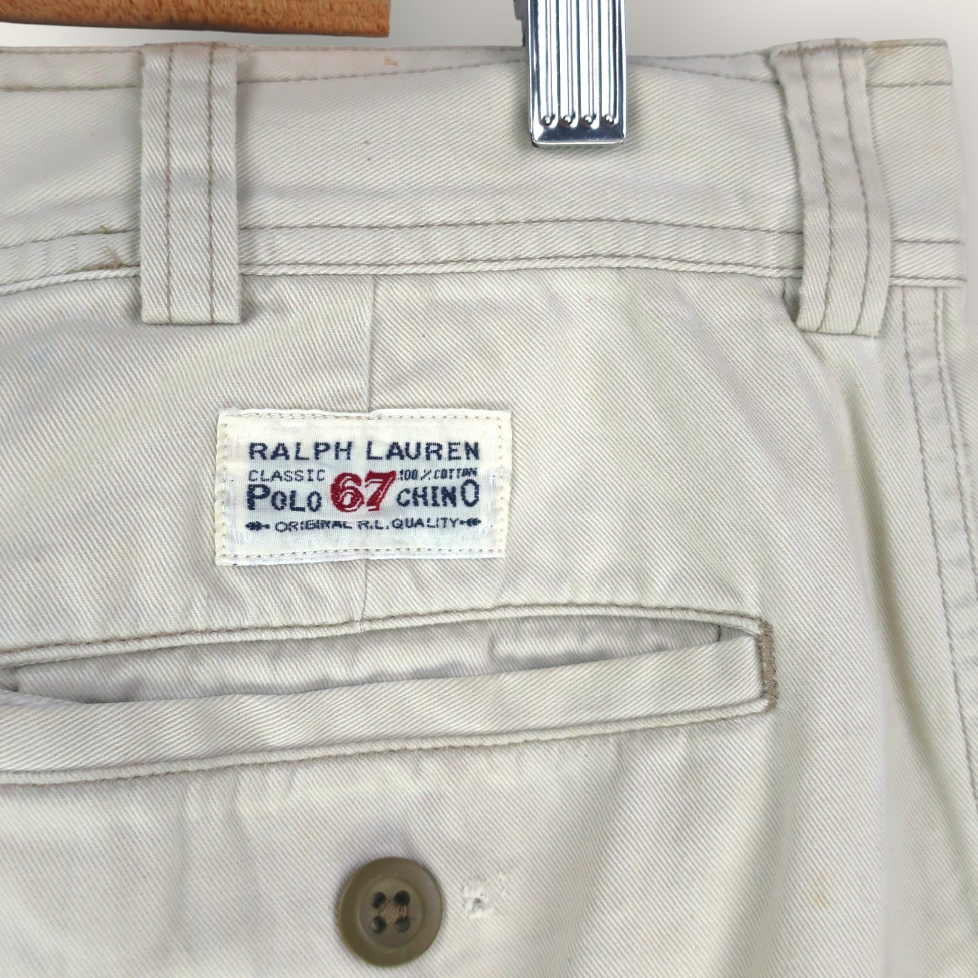 VINTAGE RALPH LAUREN CARGO SHORTS - 35"