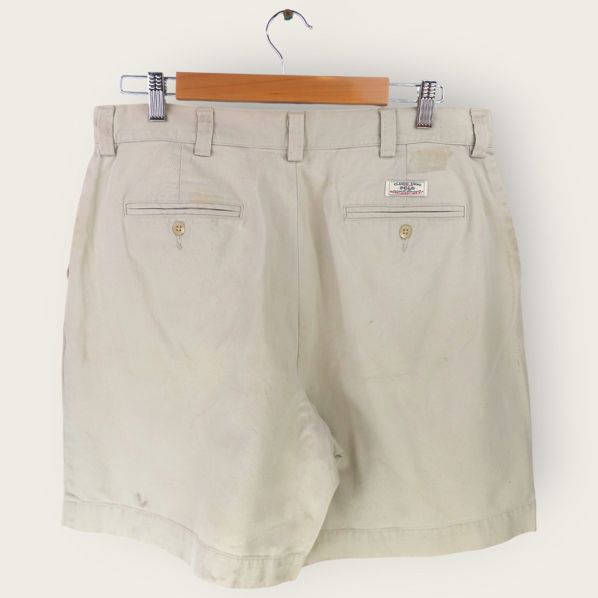 VINTAGE RALPH LAUREN CHINO SHORTS - 34"