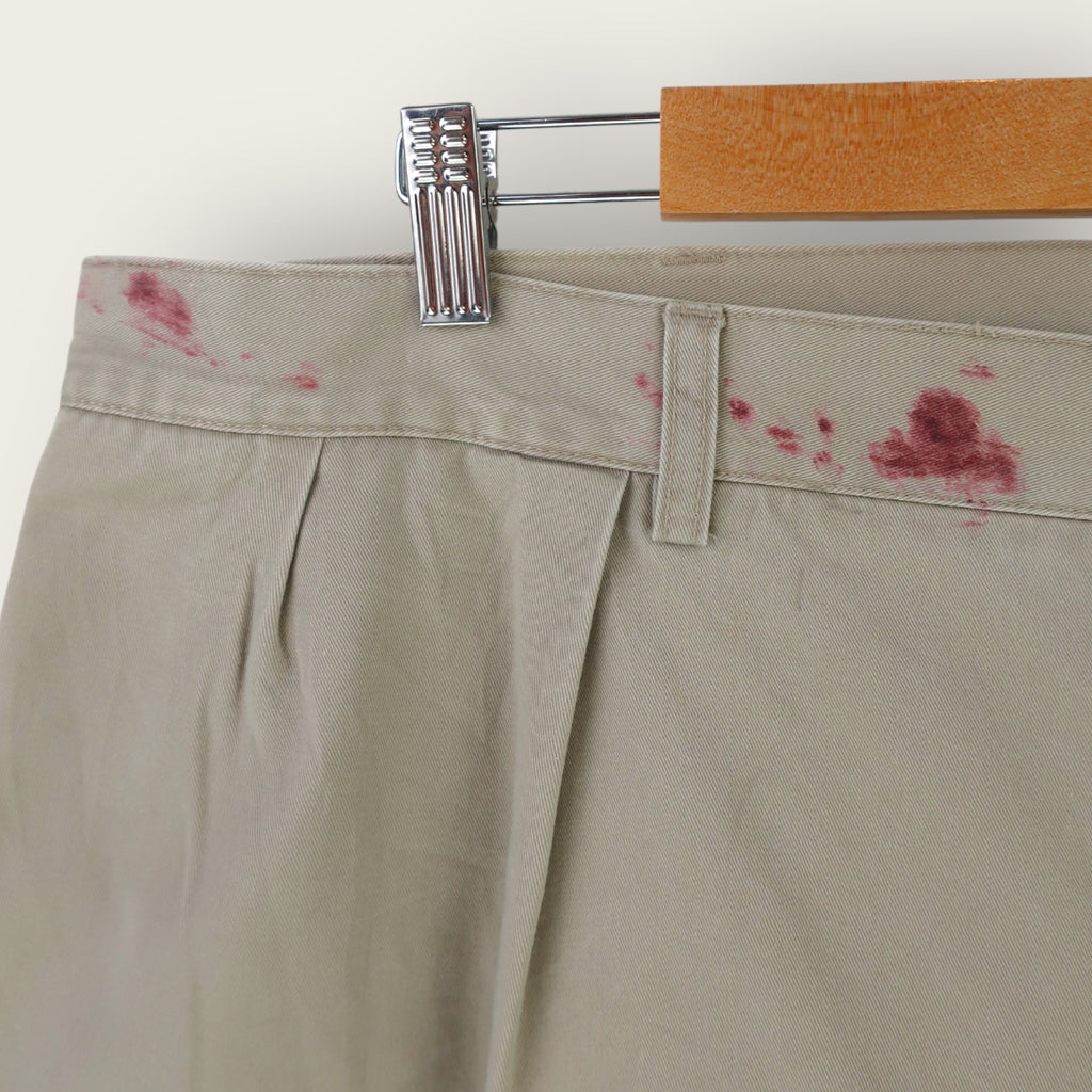 VINTAGE RALPH LAUREN PLEATED CHINO SHORTS - 42"