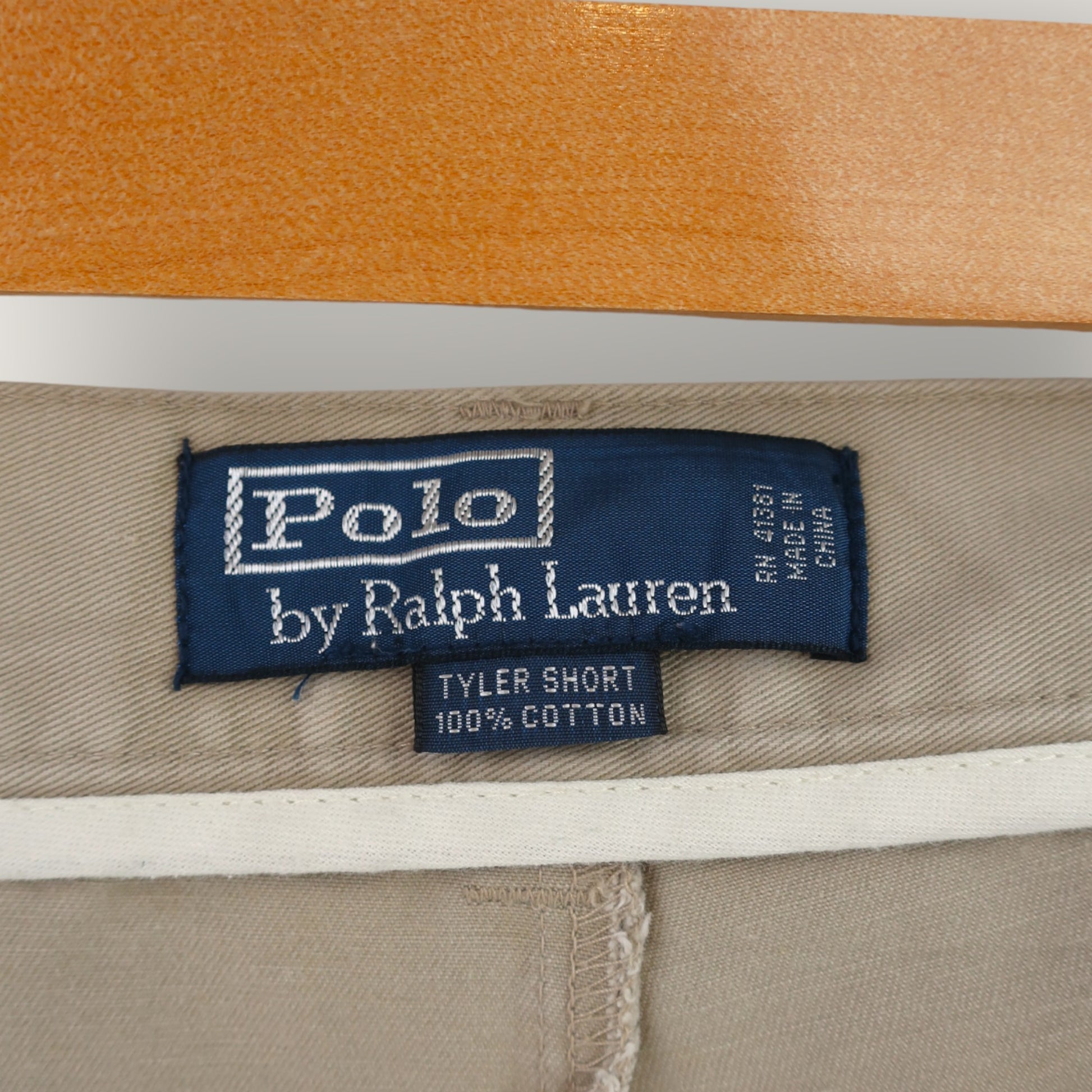 VINTAGE RALPH LAUREN PLEATED CHINO SHORTS - 42"