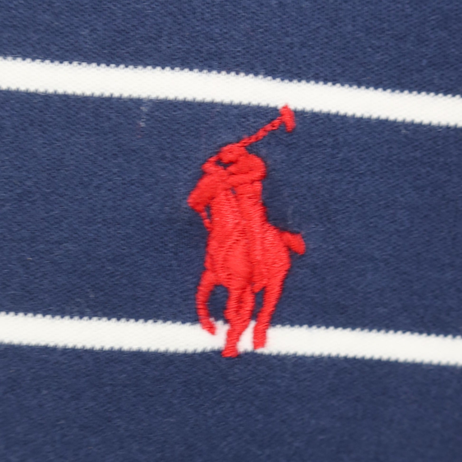 VINTAGE RALPH LAUREN STRIPED POLO SHIRT - M