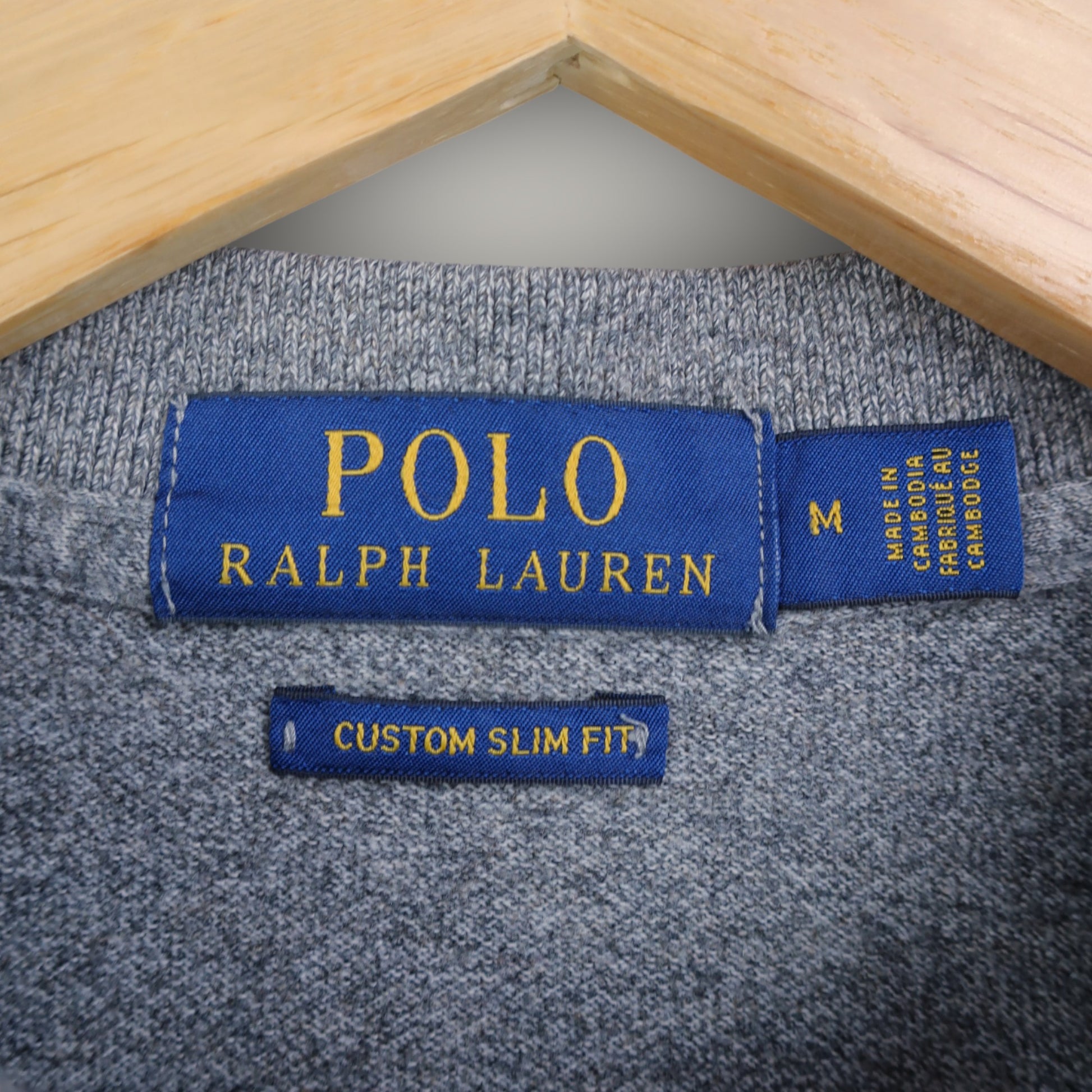 VINTAGE LONG-SLEEVE RALPH LAUREN POLO SHIRT - M