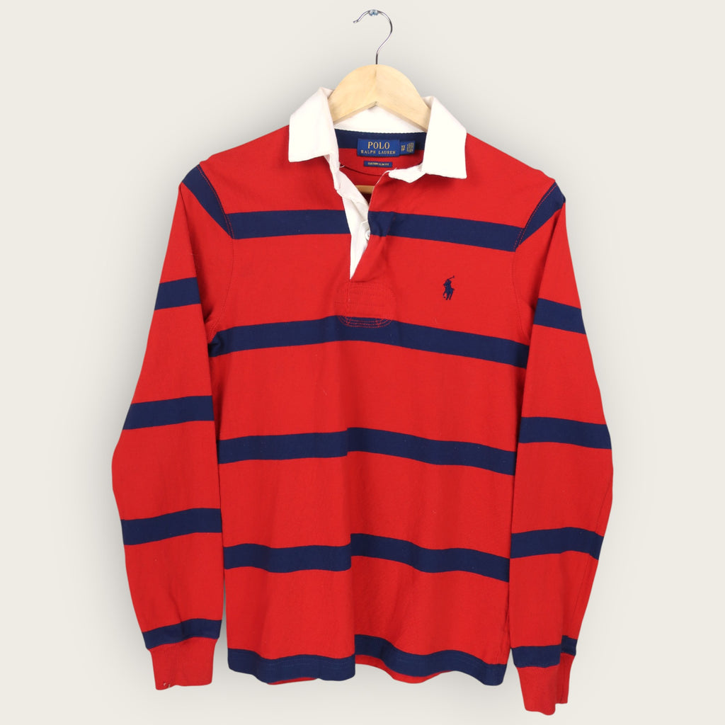 VINTAGE LONG-SLEEVE RALPH LAUREN RUGBY POLO SHIRT - XS