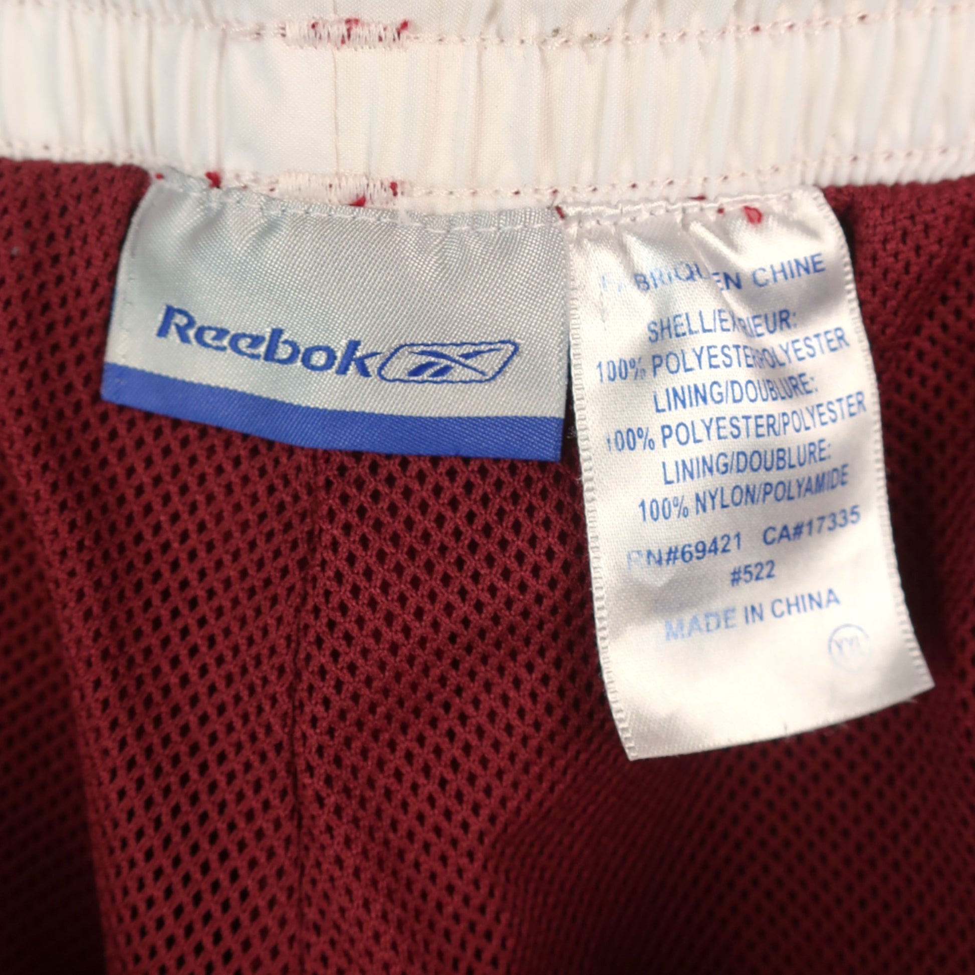 VINTAGE REEBOK TRACK PANTS -  L/XL