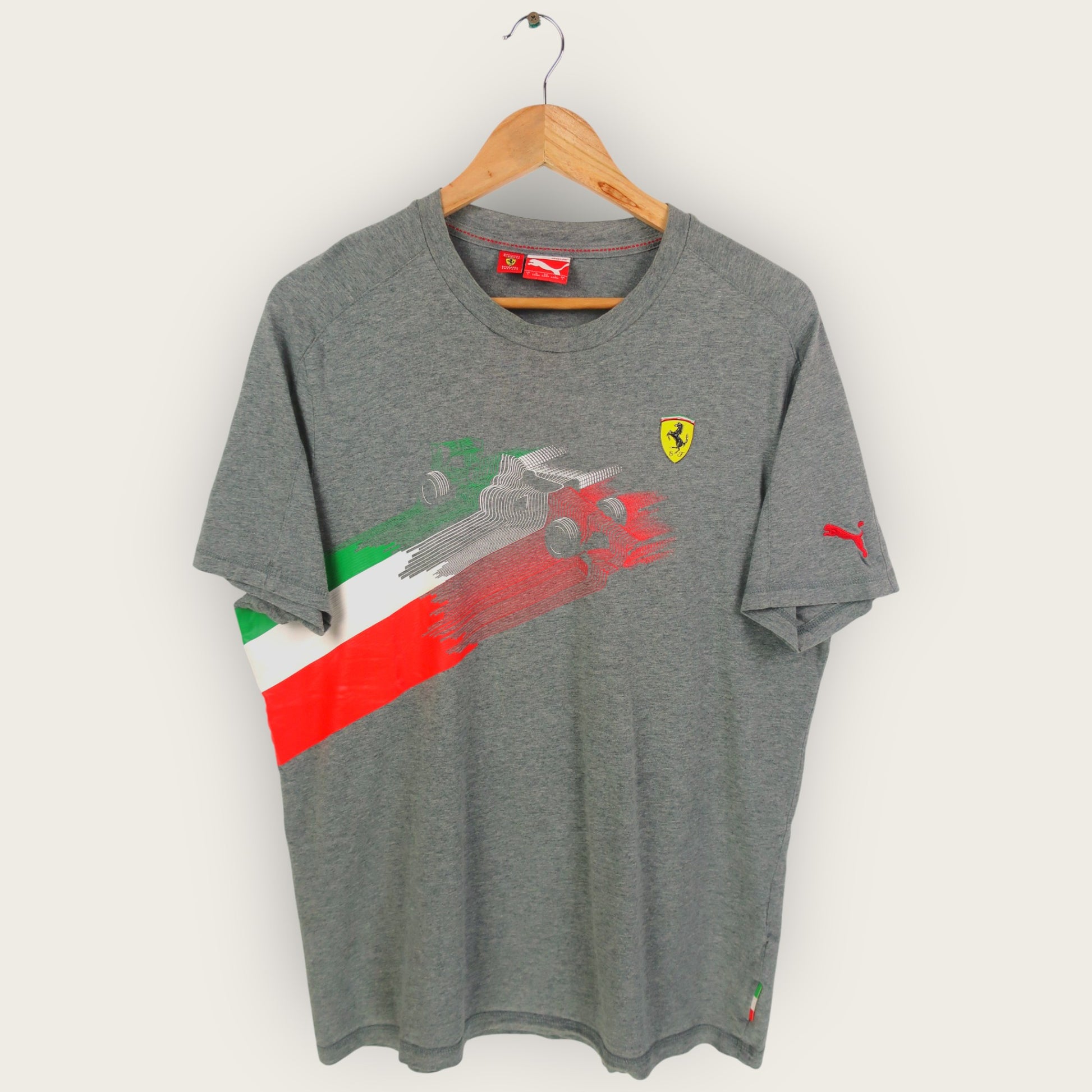 VINTAGE PUMA FERRARI T-SHIRT - L