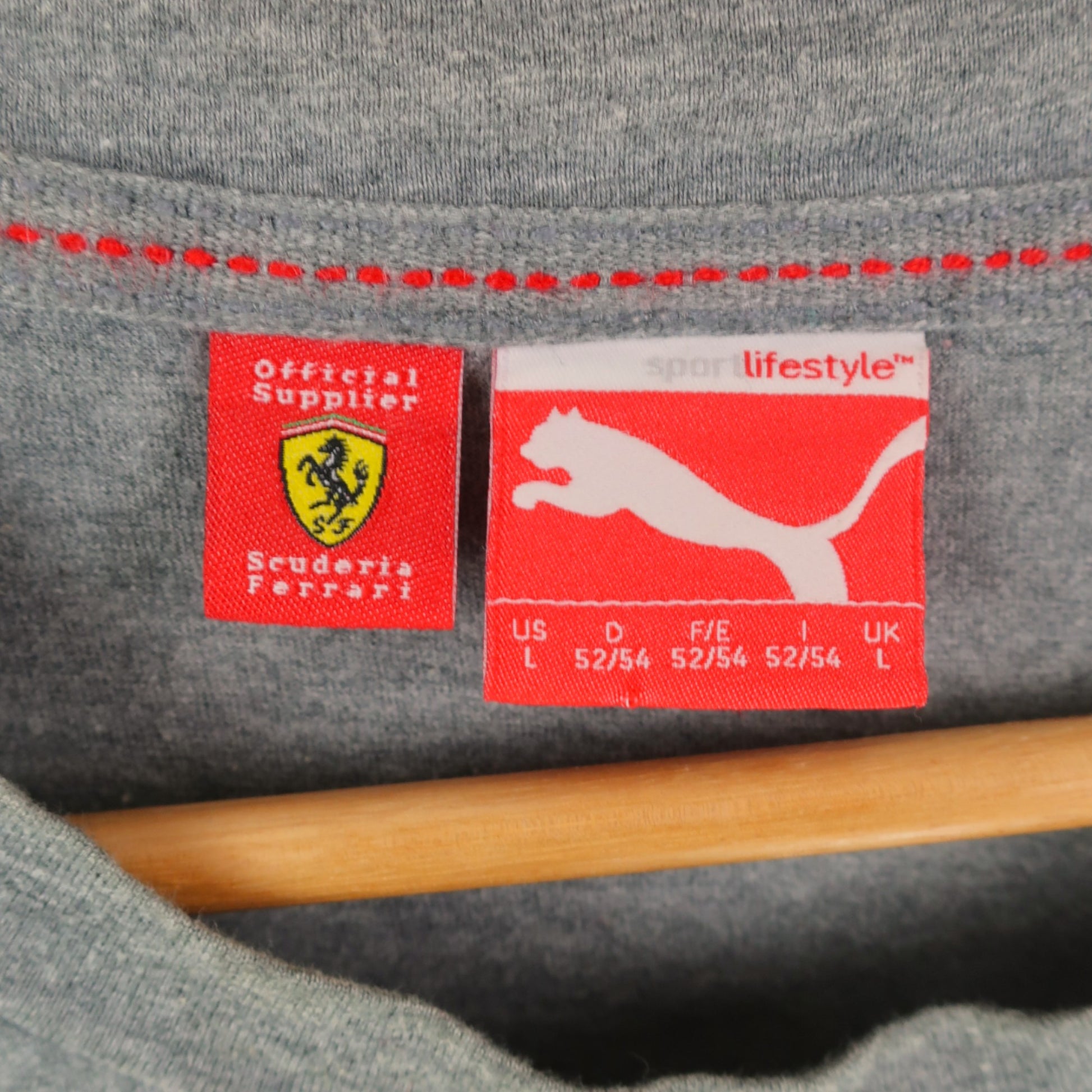 VINTAGE PUMA FERRARI T-SHIRT - L