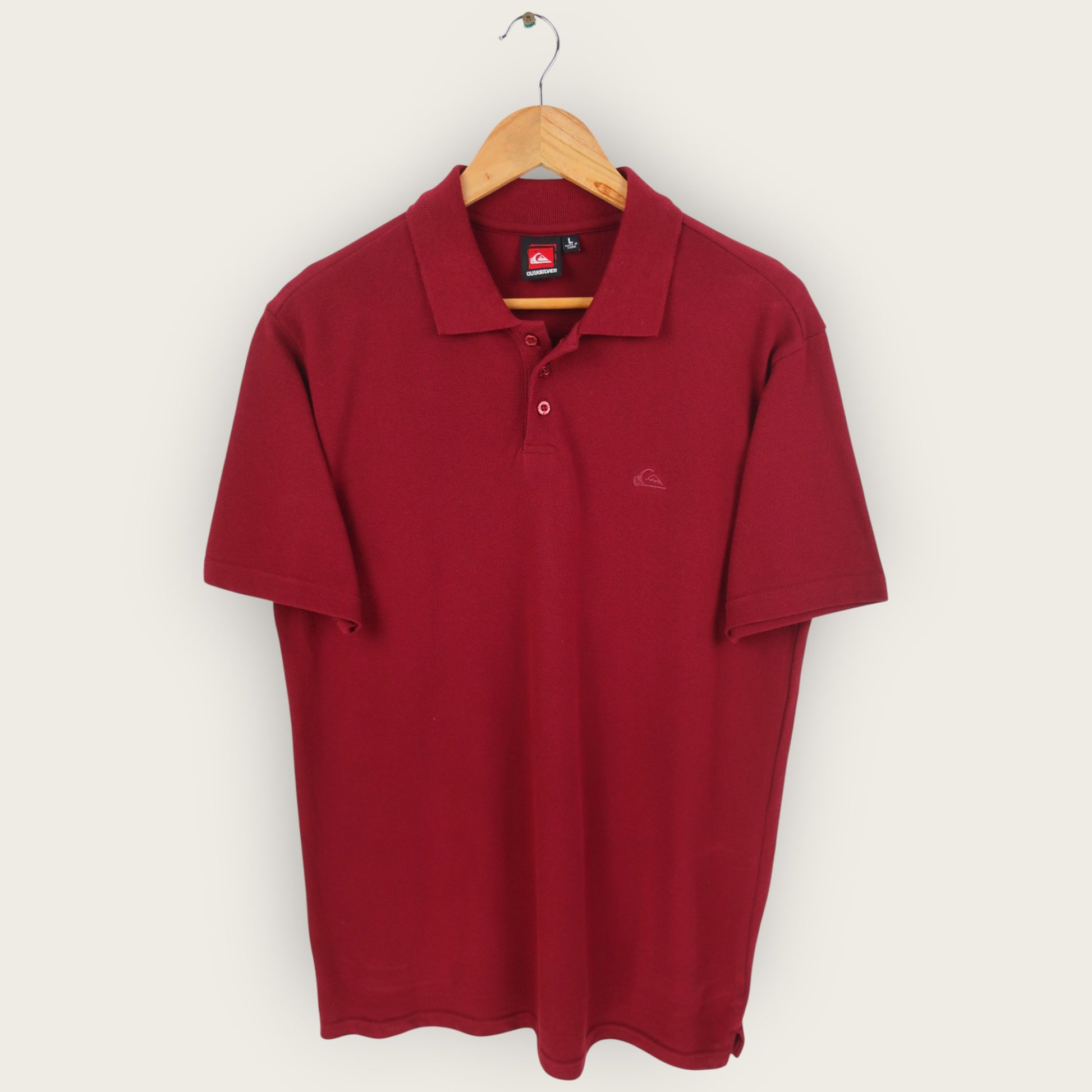 VINTAGE QUIKSILVER POLO SHIRT - L