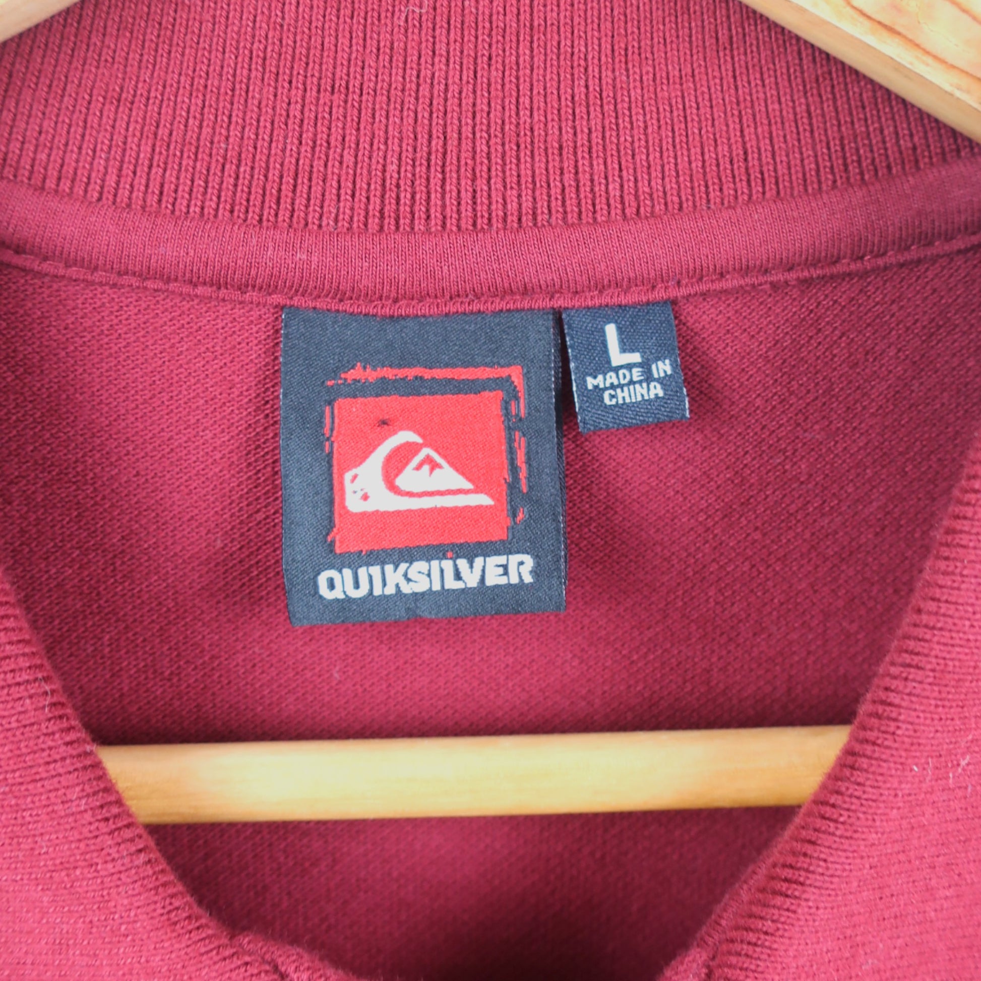 VINTAGE QUIKSILVER POLO SHIRT - L