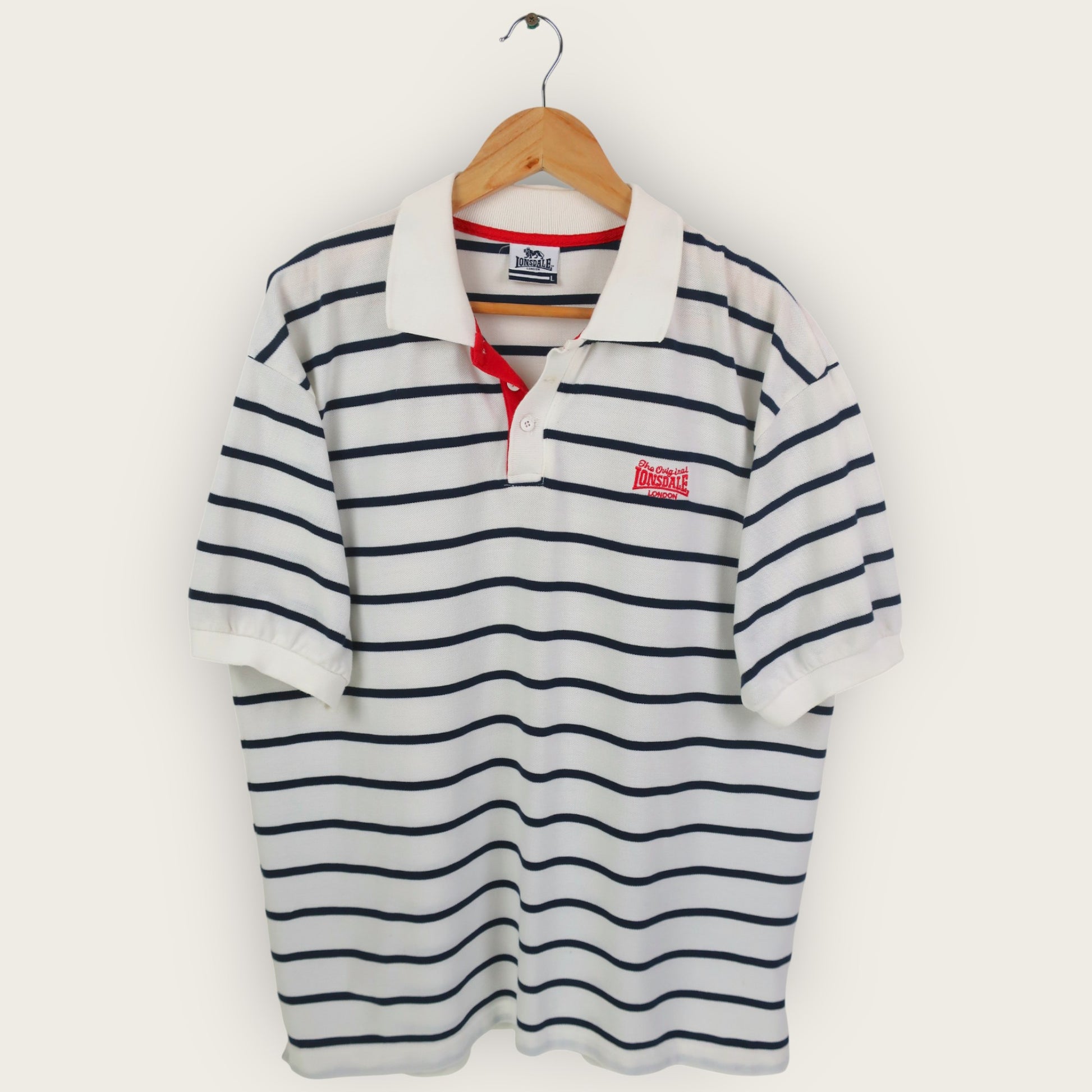 VINTAGE LONSDALE POLO SHIRT - L