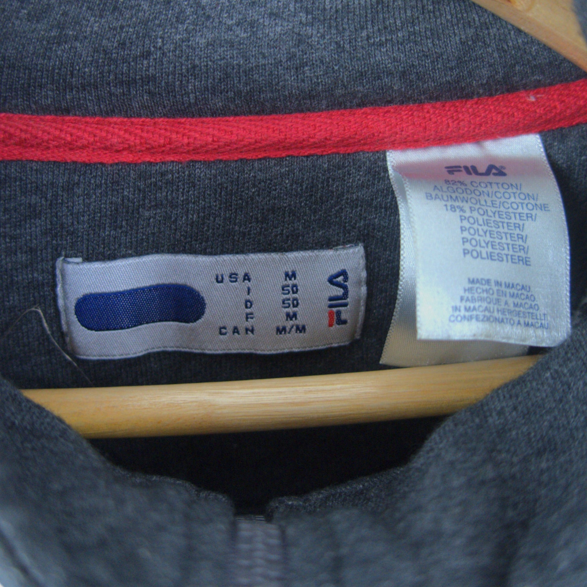 VINTAGE FILA 1/4 ZIP - M