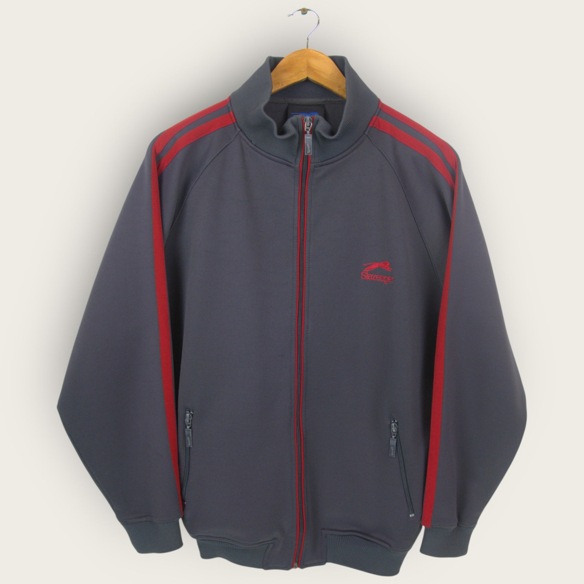 VINTAGE SLAZENGER TRACK JACKET - S