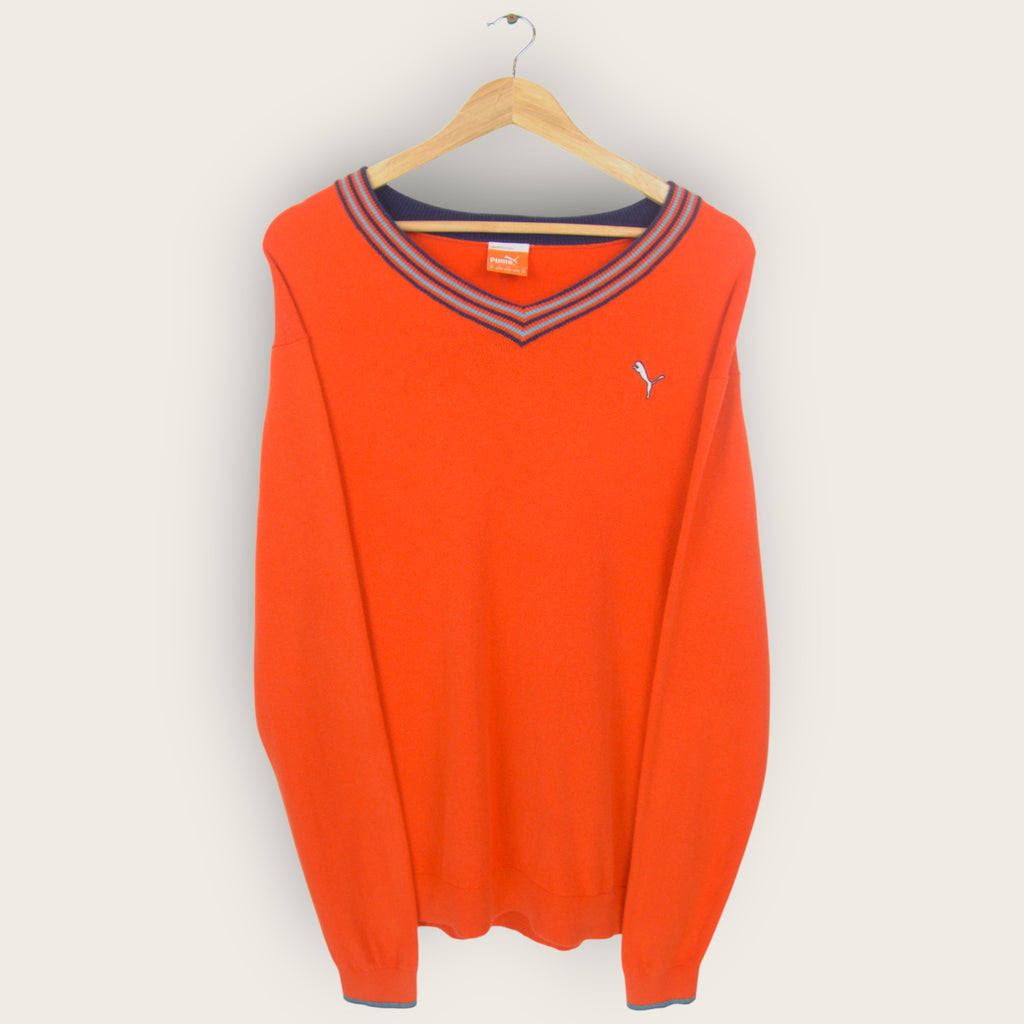 VINTAGE PUMA KNIT SWEATER - M