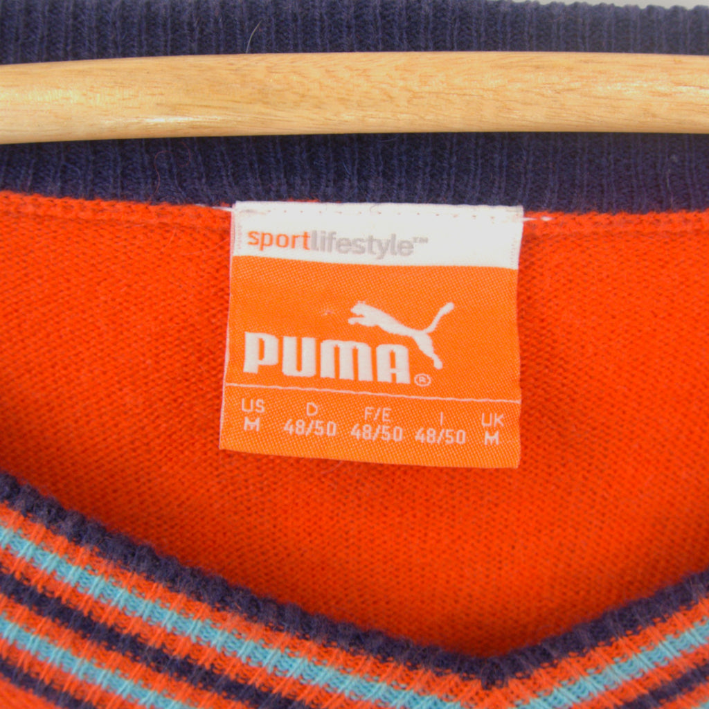 VINTAGE PUMA KNIT SWEATER - M