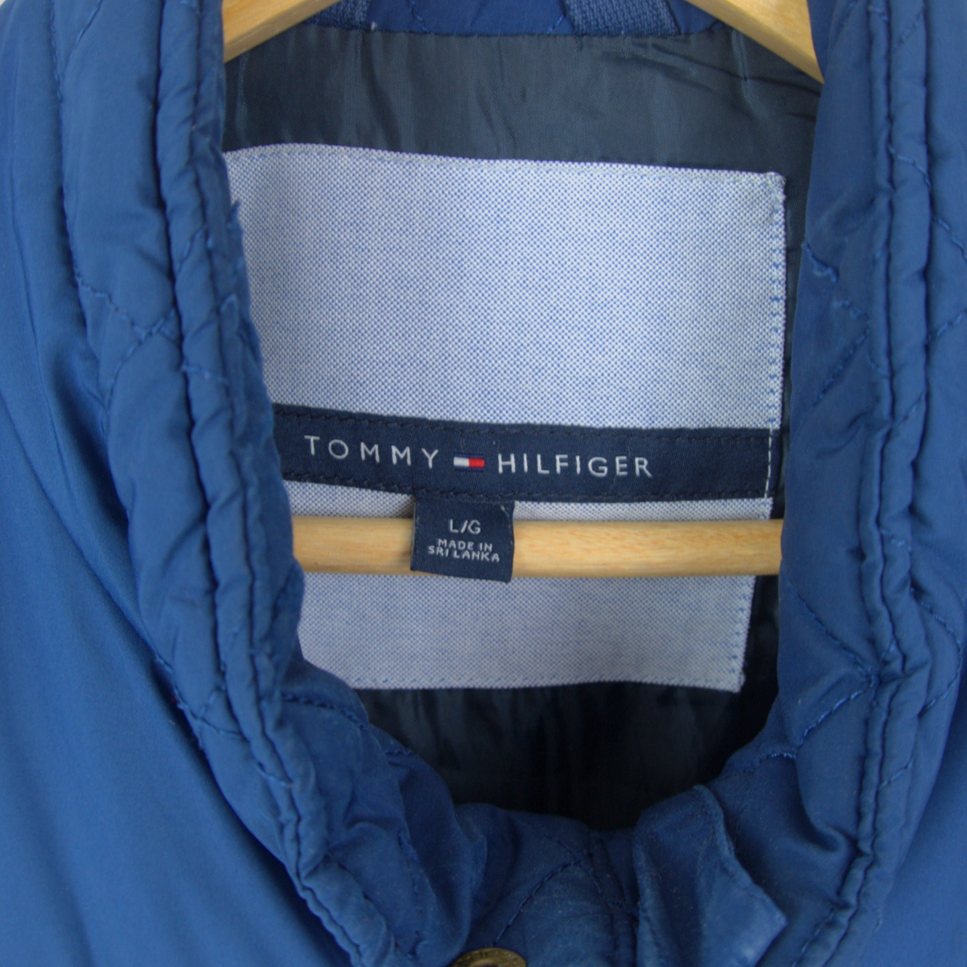 VINTAGE TOMMY HILFIGER PUFFER VEST - L