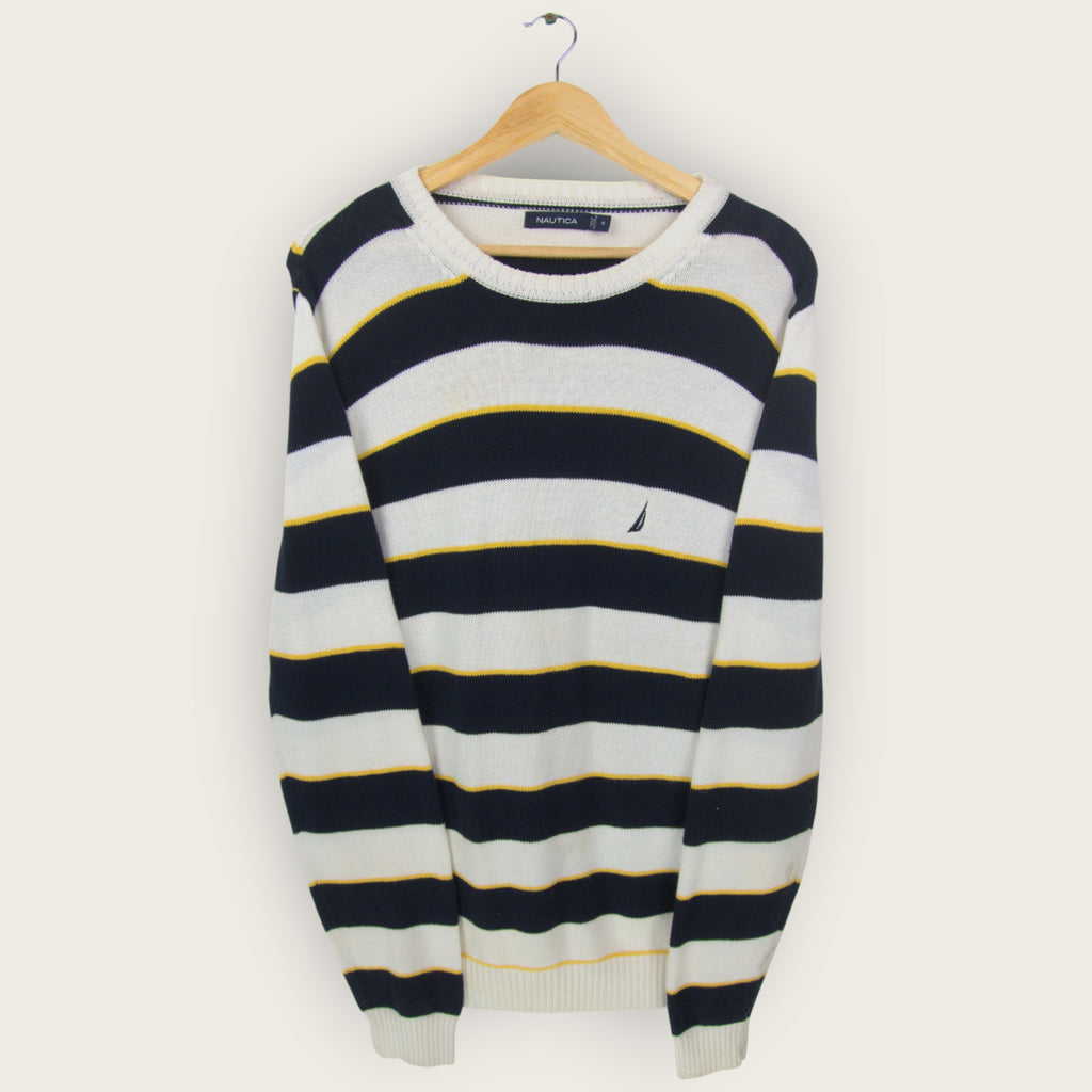VINTAGE NAUTICA KNIT SWEATER - M