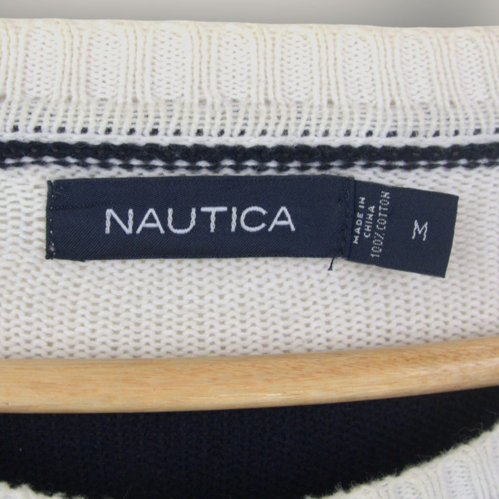 VINTAGE NAUTICA KNIT SWEATER - M
