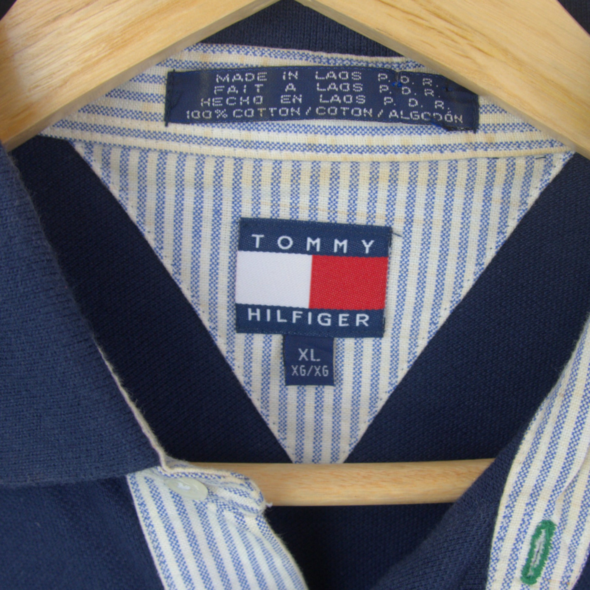 VINTAGE TOMMY HILFIGER POLO SHIRT - XL