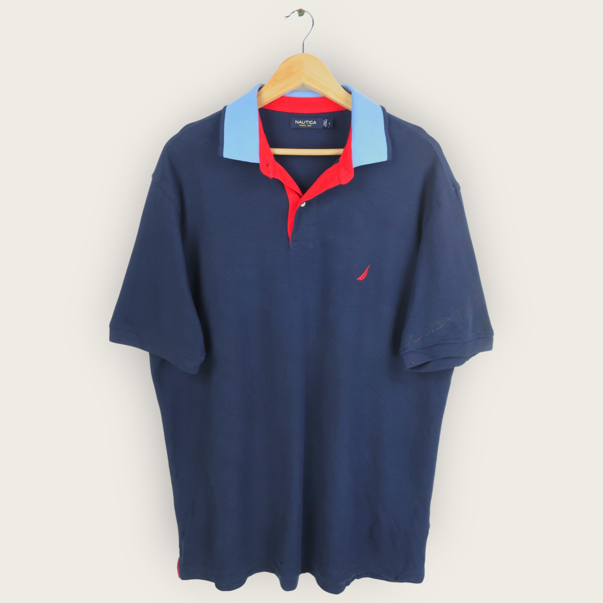 VINTAGE NAUTICA POLO SHIRT - L