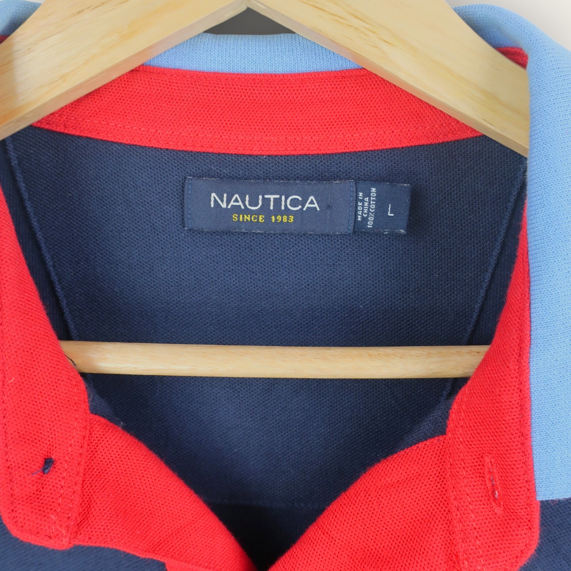 VINTAGE NAUTICA POLO SHIRT - L