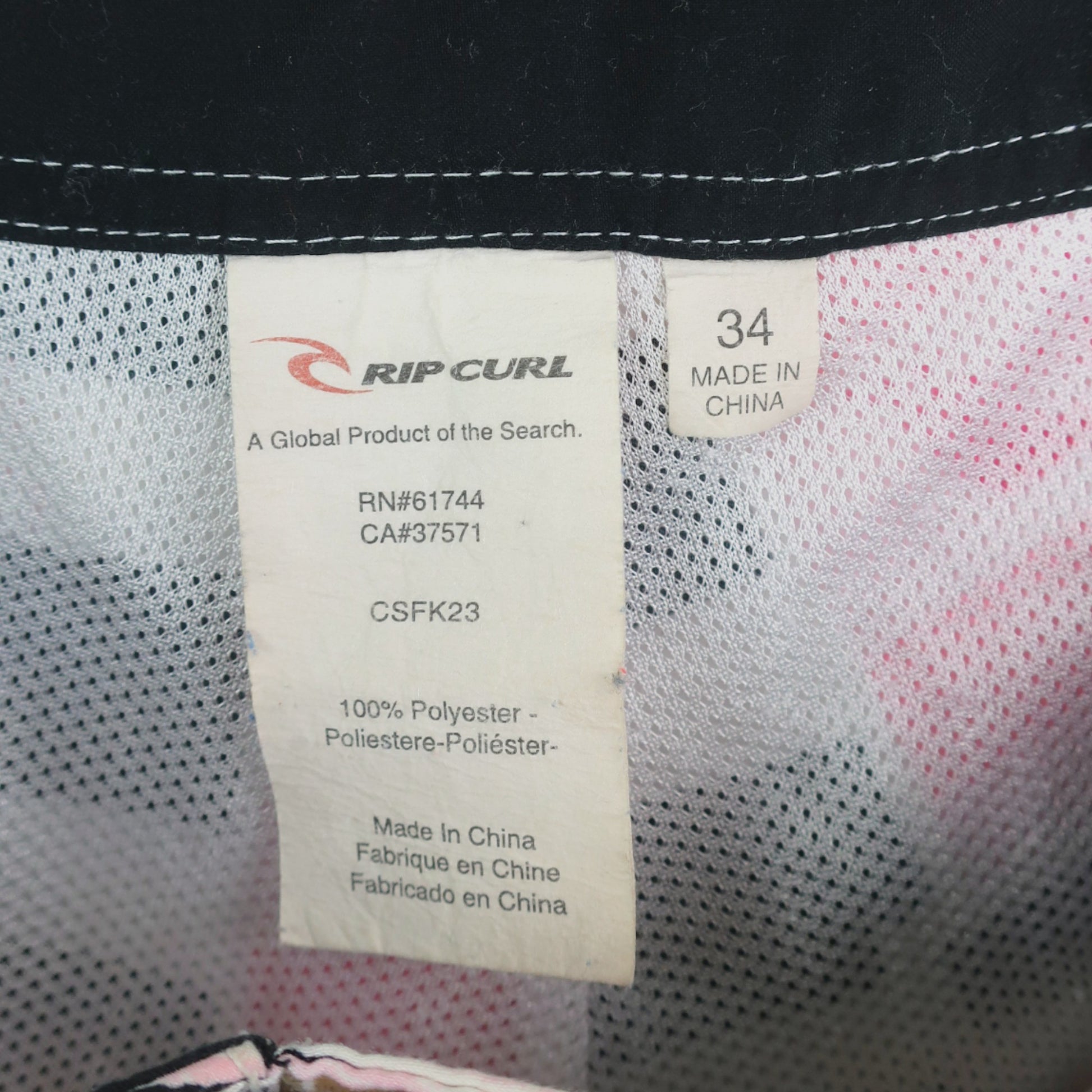 VINTAGE RIPCURL BOARD SHORTS - 34"