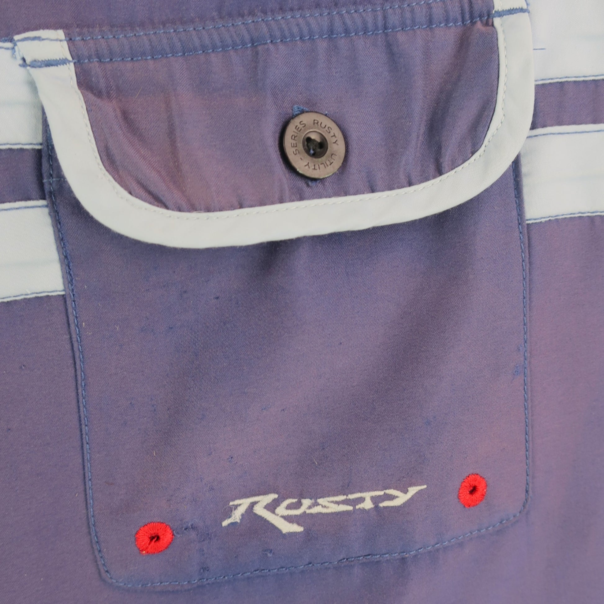 VINTAGE RUSTY BOARD SHORTS - 34"