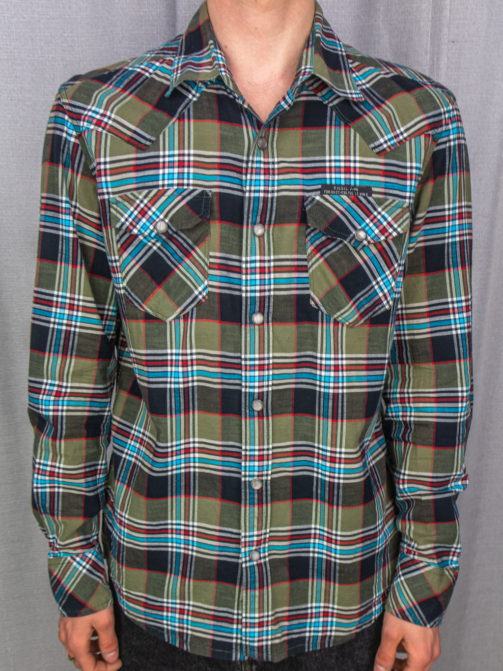 Diesel Plaid Western Shirt - S/M