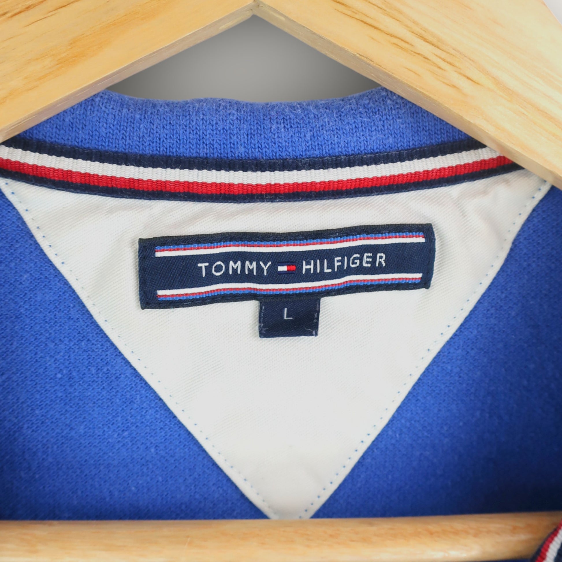 VINTAGE TOMMY HILFIGER POLO SHIRT - L