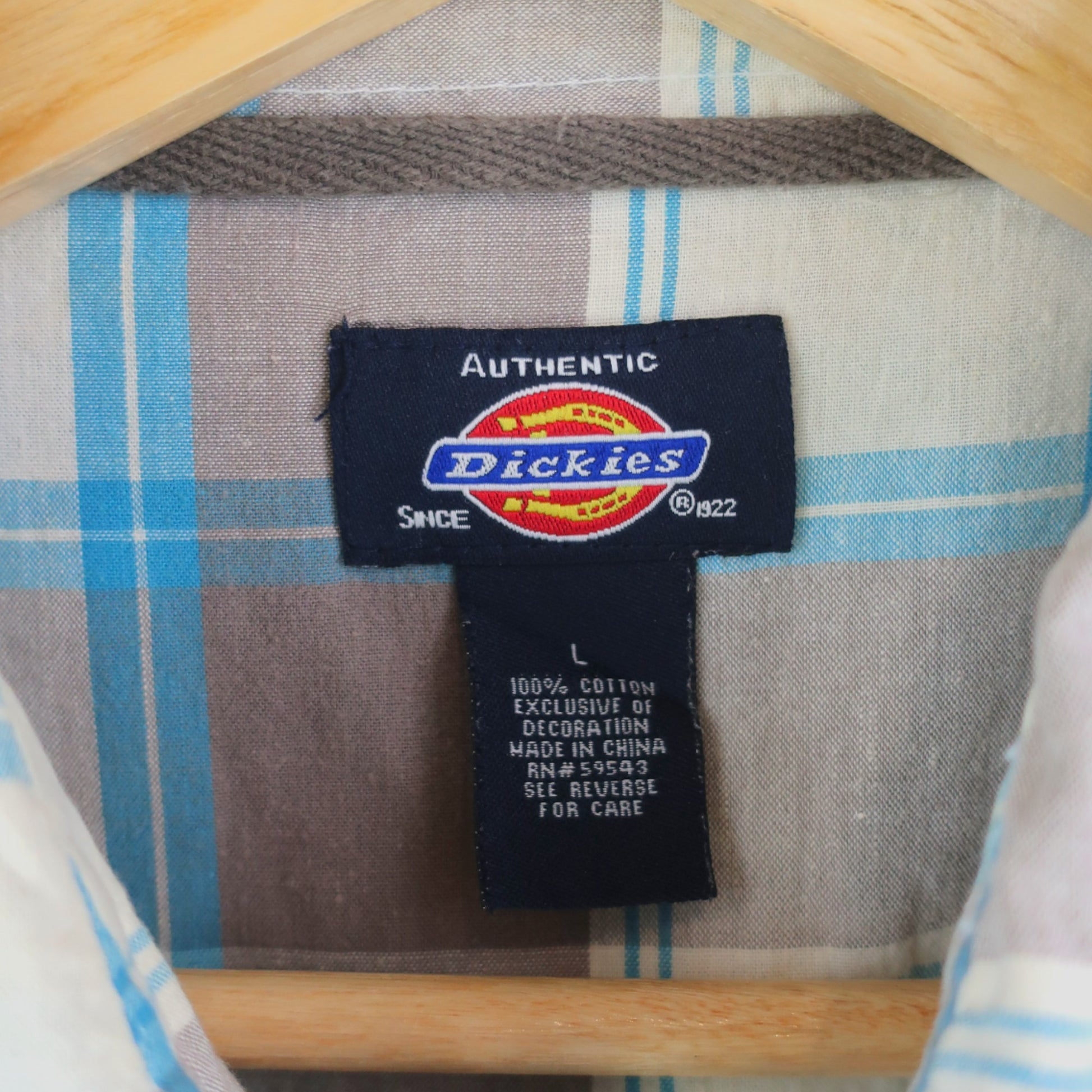 VINTAGE DICKIES BUTTON-UP SHIRT - L
