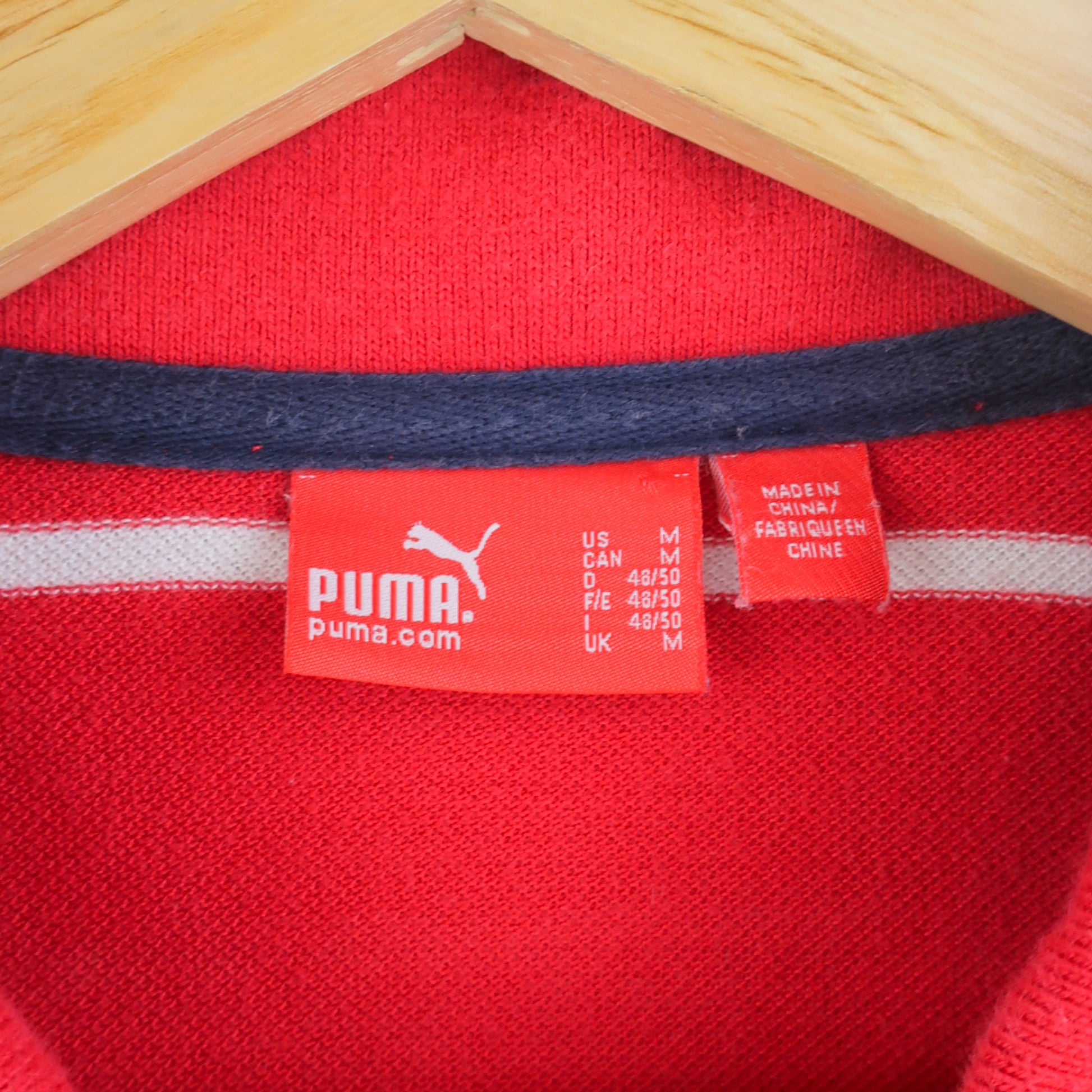 VINTAGE PUMA POLO SHIRT - M