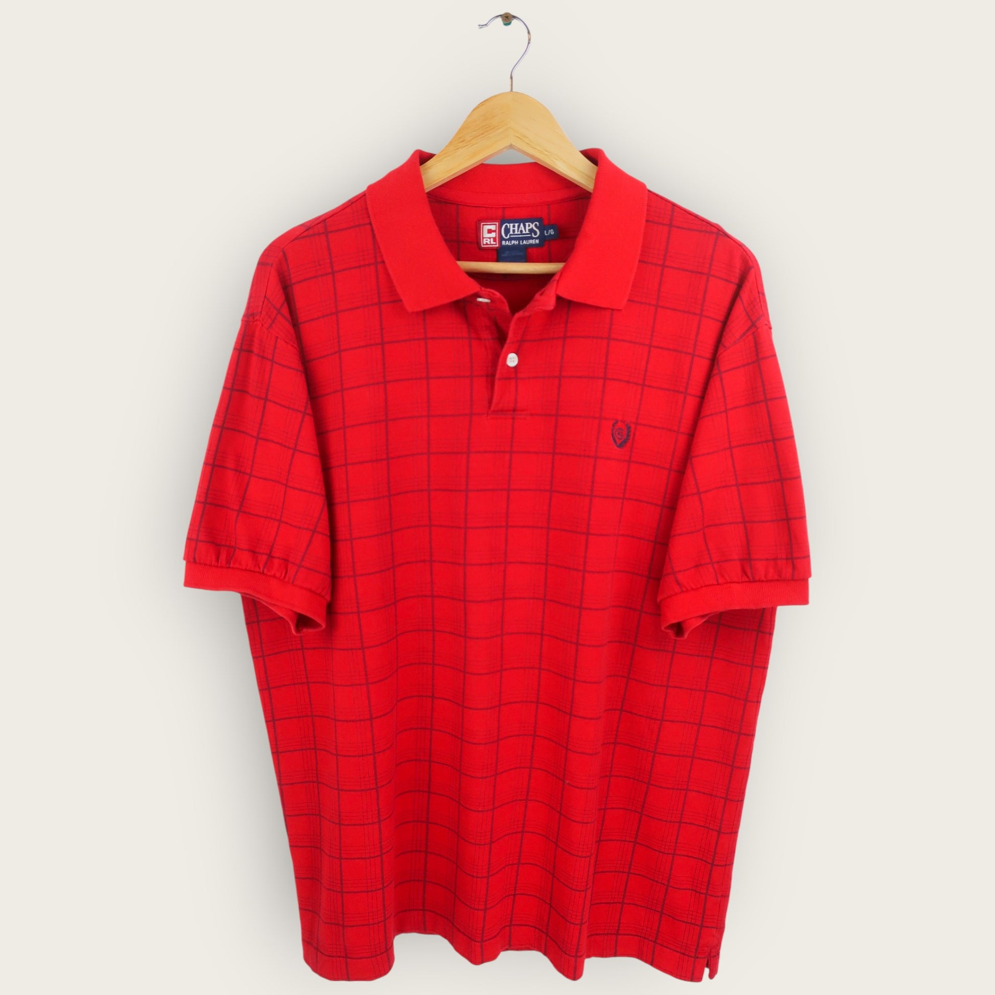VINTAGE CHAPS RALPH LAUREN POLO SHIRT - L