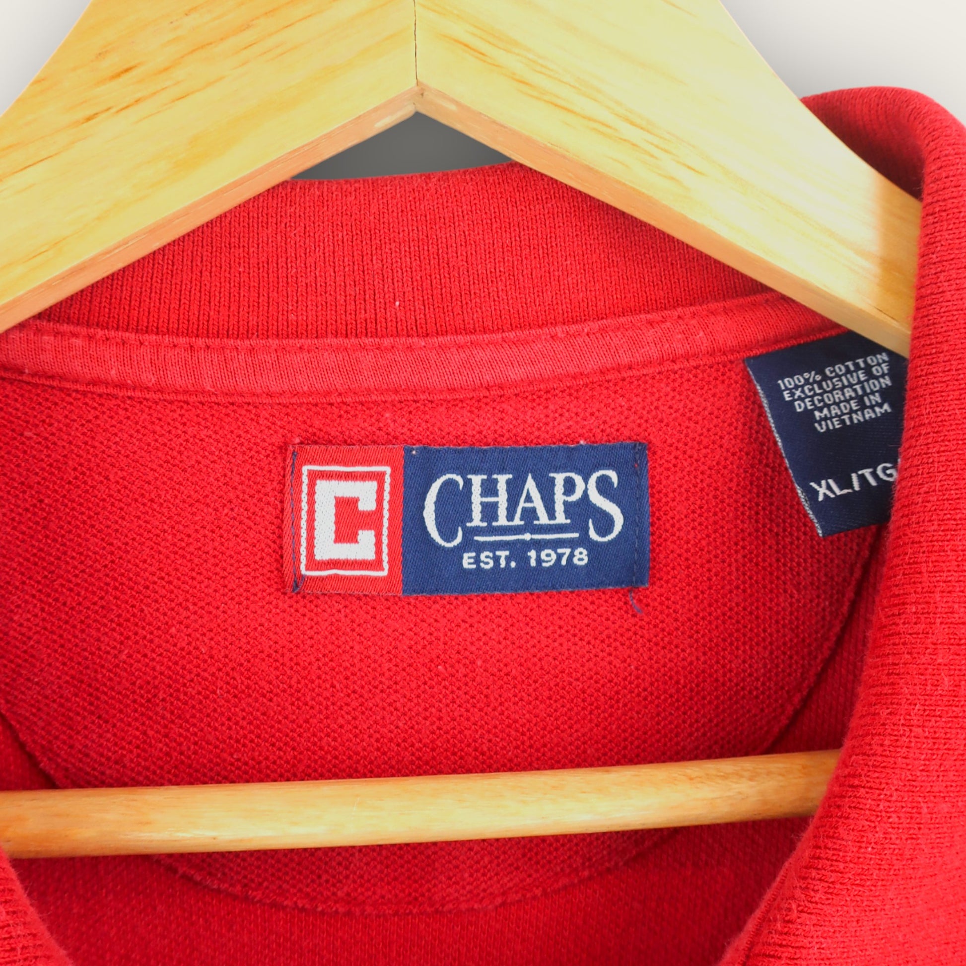 VINTAGE CHAPS POLO SHIRT - XL