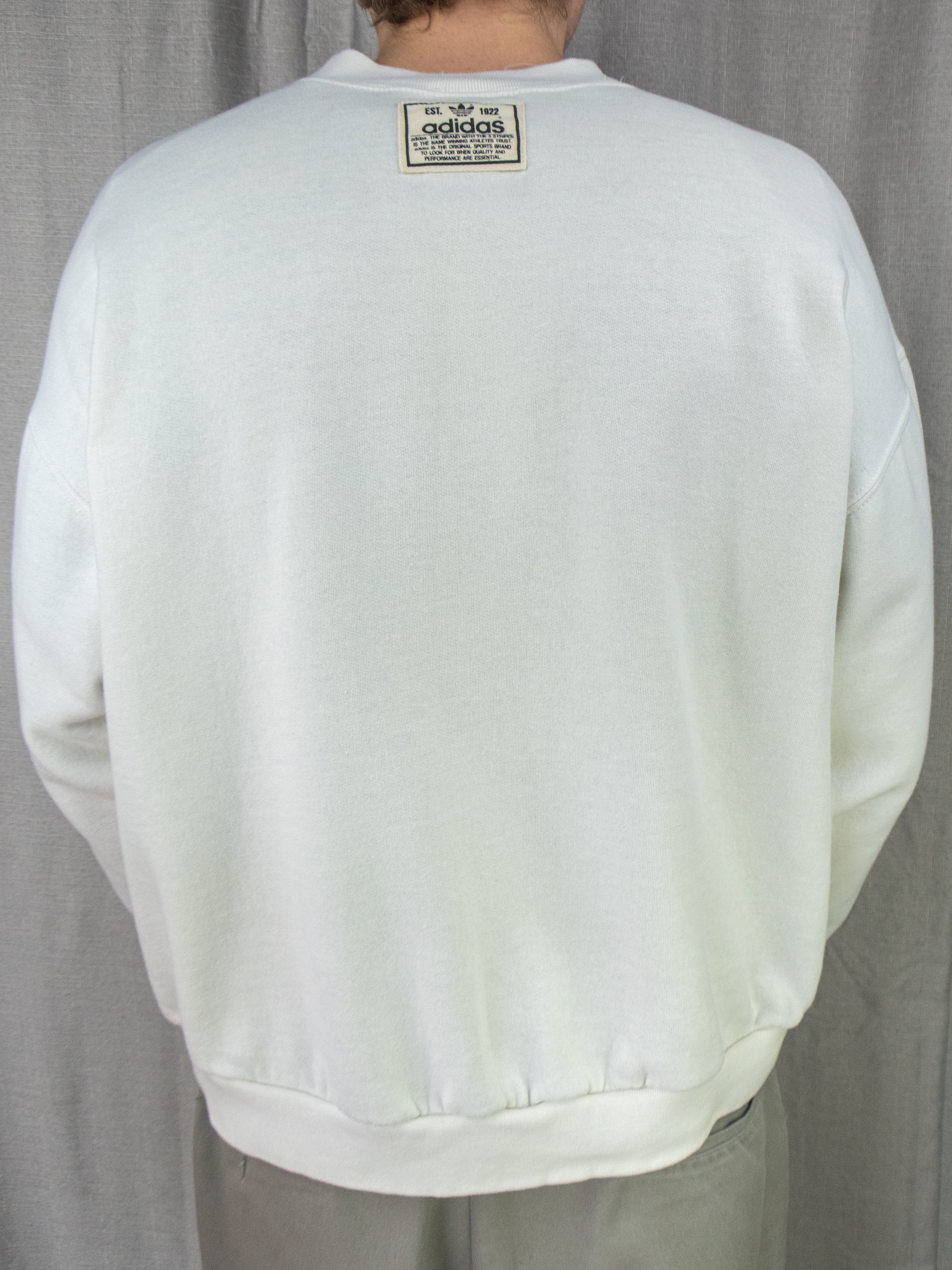 90s Adidas Embroidered Crewneck Sweater - L/XL