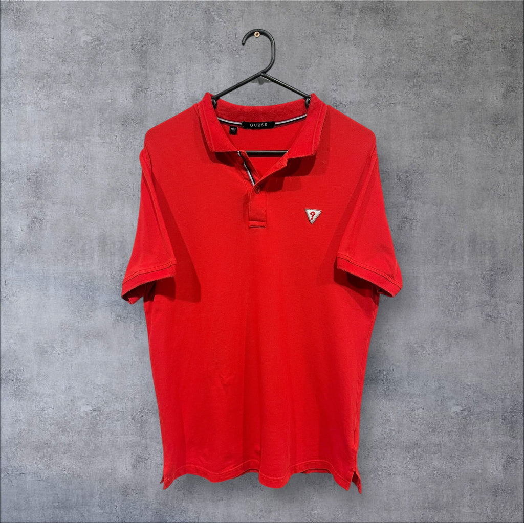 VINTAGE WMNS GUESS POLO SHIRT - L