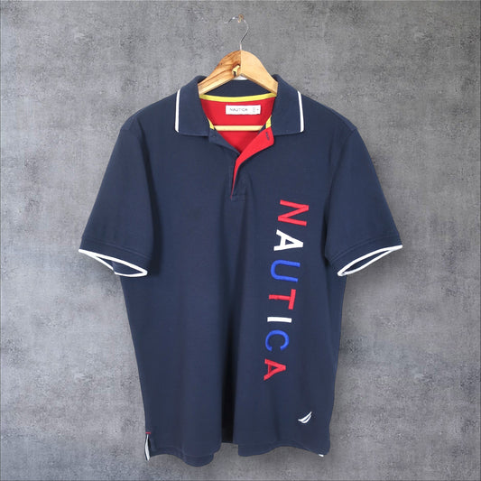 VINTAGE NAUTICA POLO SHIRT - M