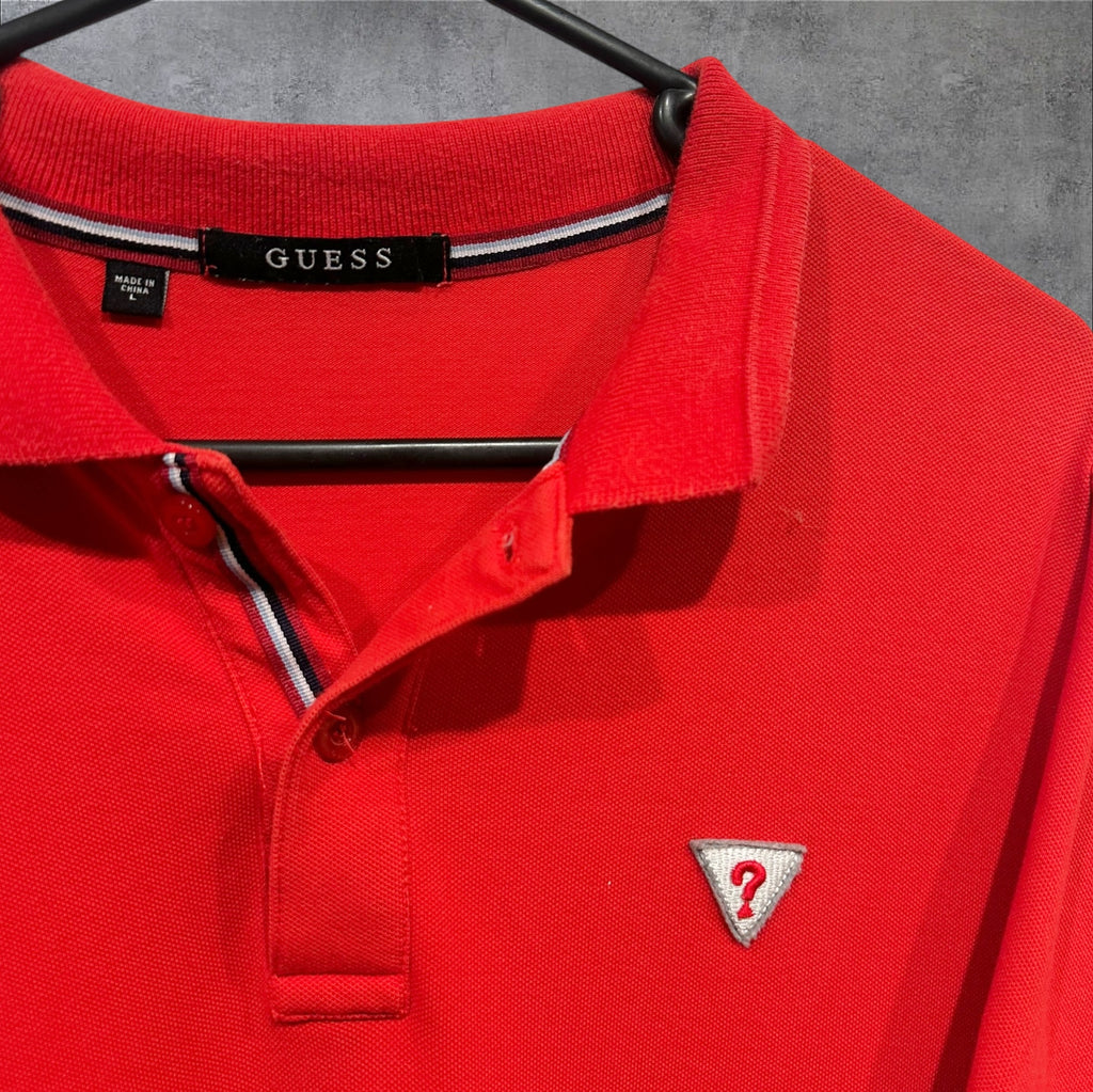 VINTAGE WMNS GUESS POLO SHIRT - L