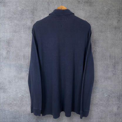 VINTAGE LONG-SLEEVE TOMMY HILFIGER POLO SHIRT - XL