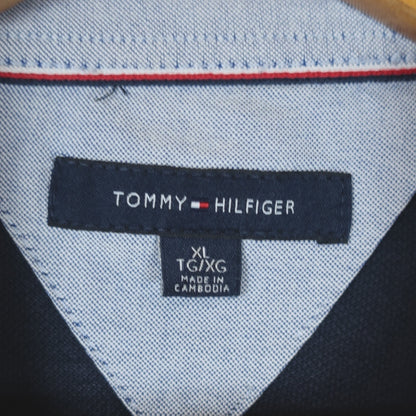 VINTAGE LONG-SLEEVE TOMMY HILFIGER POLO SHIRT - XL