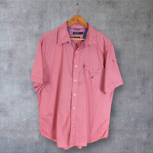 VINTAGE NAUTICA BUTTON-UP SHIRT - XL
