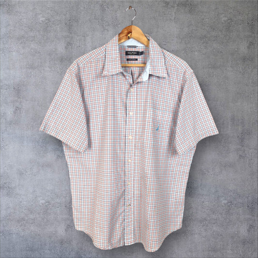 VINTAGE NAUTICA BUTTON-UP SHIRT - XL