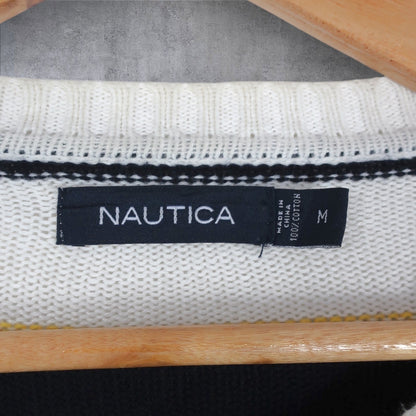 VINTAGE NAUTICA KNIT SWEATER - M