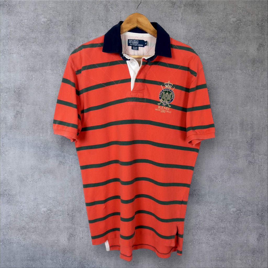 VINTAGE POLO RALPH LAUREN RUGBY POLO SHIRT - M