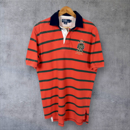 VINTAGE POLO RALPH LAUREN RUGBY POLO SHIRT - M