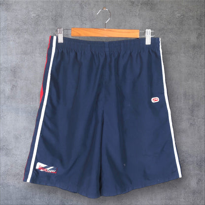 VINTAGE SLAZENGER TRACK SHORTS - L