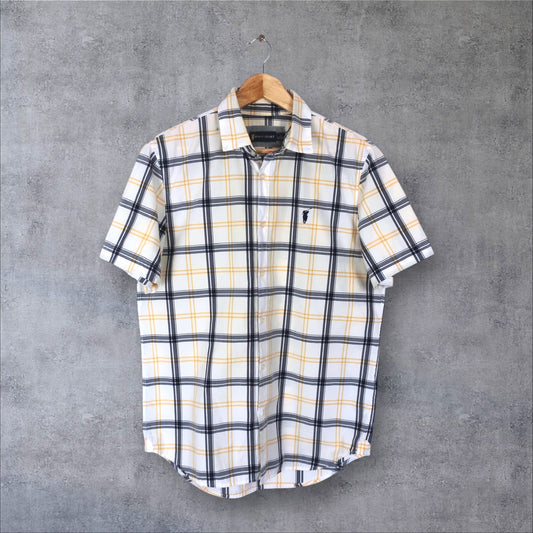 VINTAGE POLO RALPH LAUREN BUTTON-UP SHIRT - L
