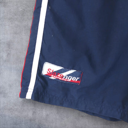 VINTAGE SLAZENGER TRACK SHORTS - L