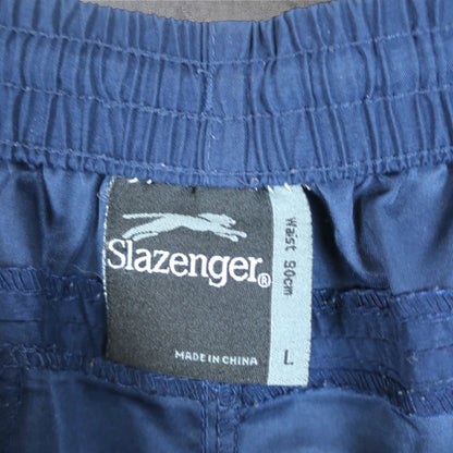 VINTAGE SLAZENGER TRACK SHORTS - L