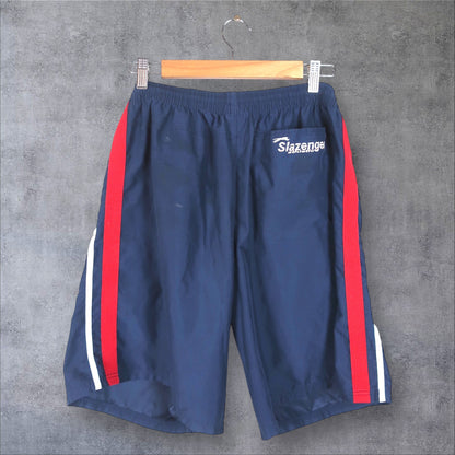 VINTAGE SLAZENGER TRACK SHORTS - L