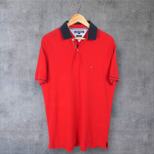 VINTAGE TOMMY HILFIGER POLO SHIRT - L