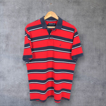VINTAGE NAUTICA POLO SHIRT - L